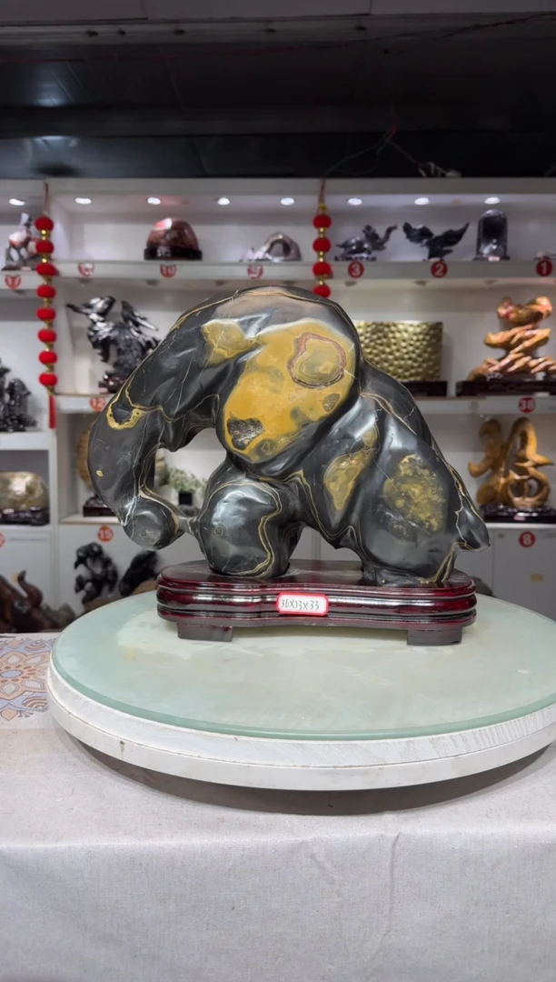 石材灵璧石摆件