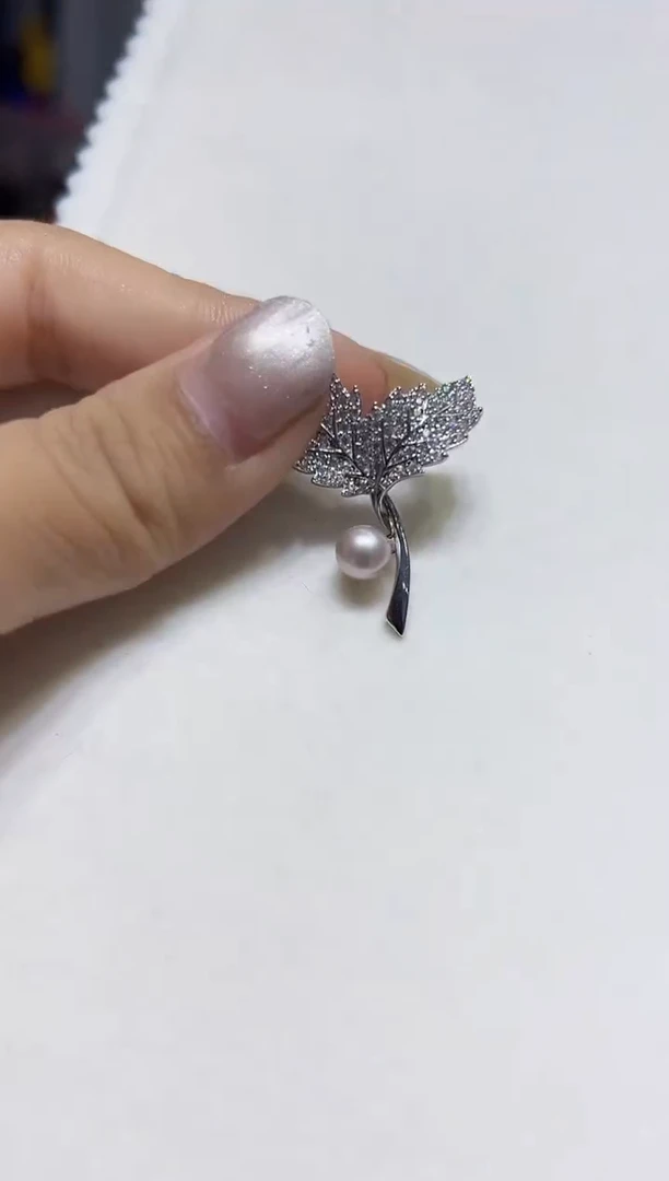 未镶嵌胸针淡水珍珠29