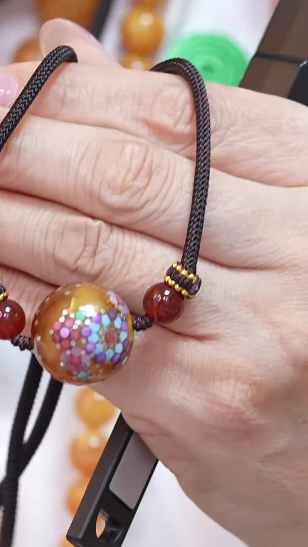 蜜蜡颈饰未镶嵌8511天然蜜蜡珠宝奇石云端妖孽全部保真