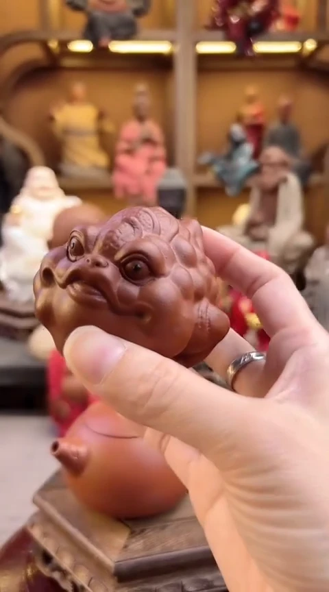 紫砂茶宠器闵茶宠摆件