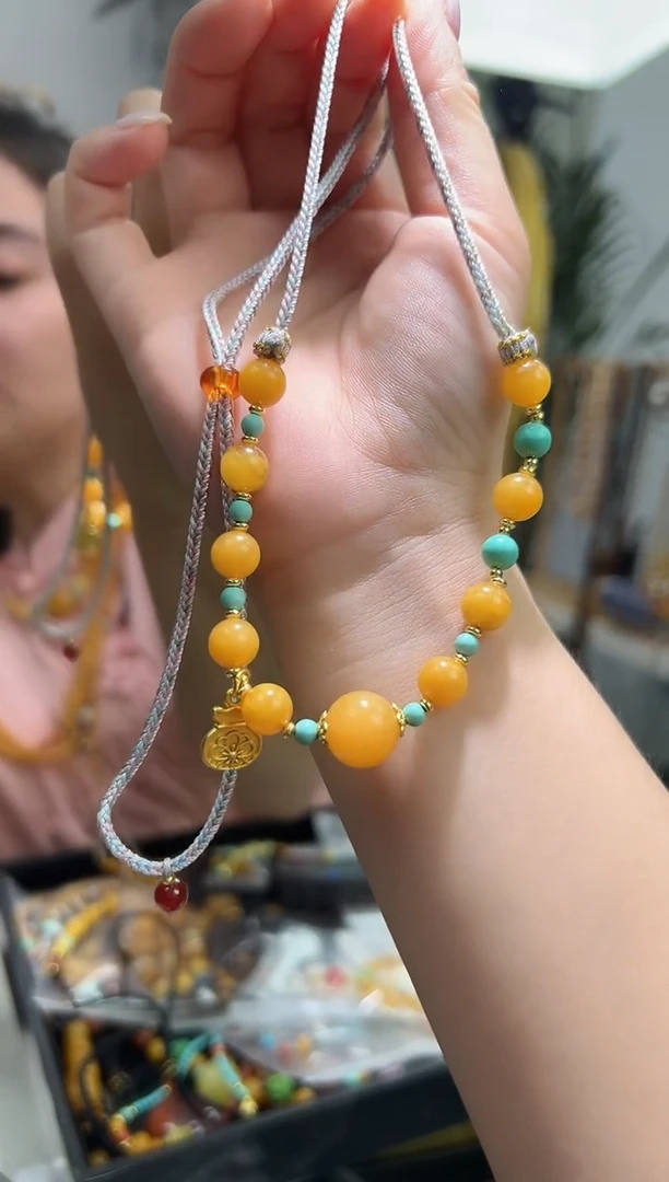 裸石琥珀未镶嵌琥珀蜜蜡吊坠