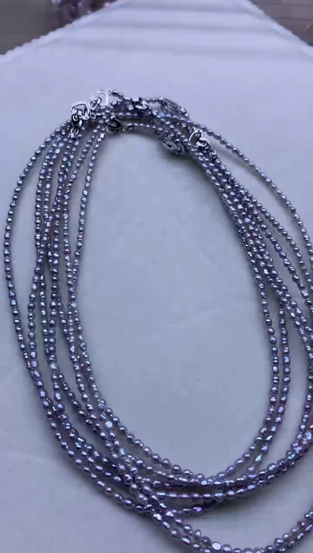 【闪购商品】淡水珍珠项链合金多发其一