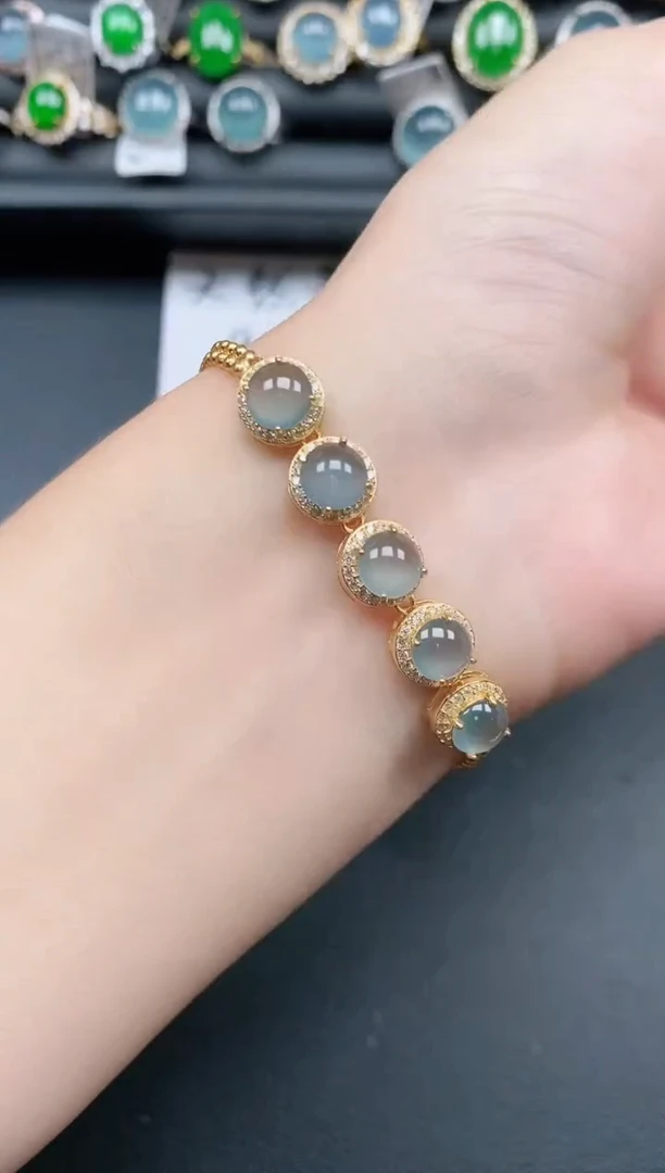 翡翠戒指银S925镶嵌11111