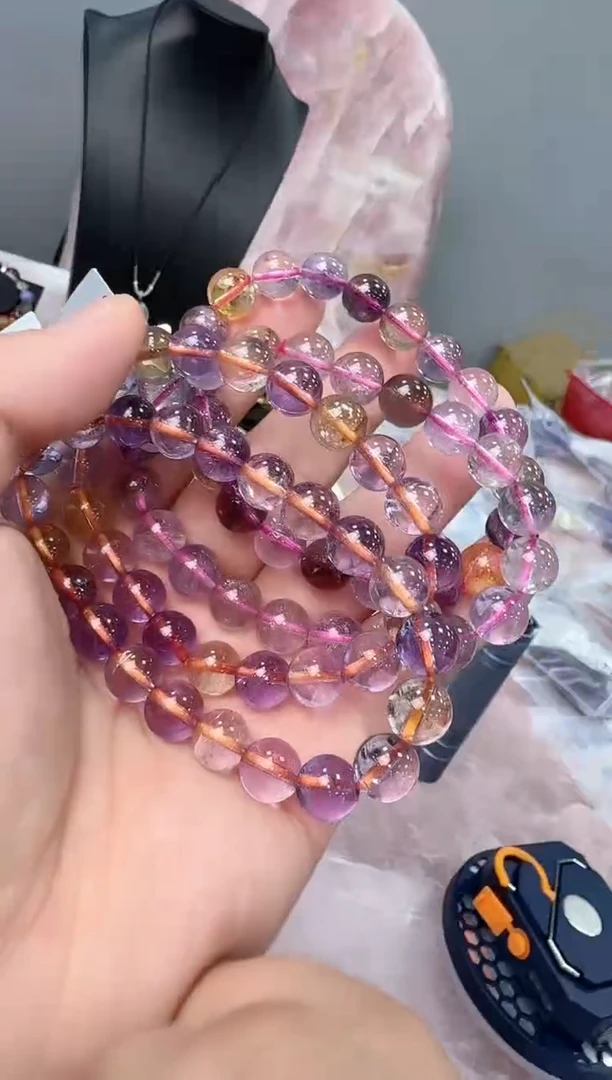 水晶手链未镶嵌BB043 约9mm多样性发一件