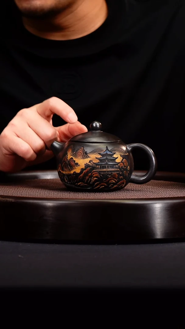 茶壶紫砂  宜兴紫砂原矿壶