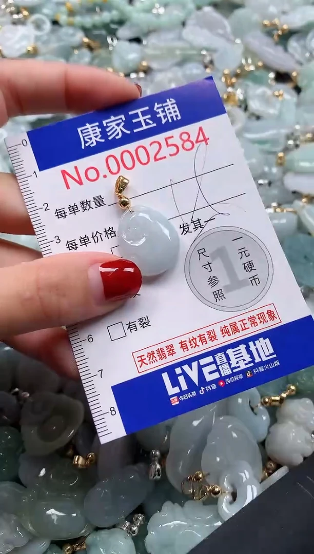 翡翠未镶嵌吊坠(不含链)2584