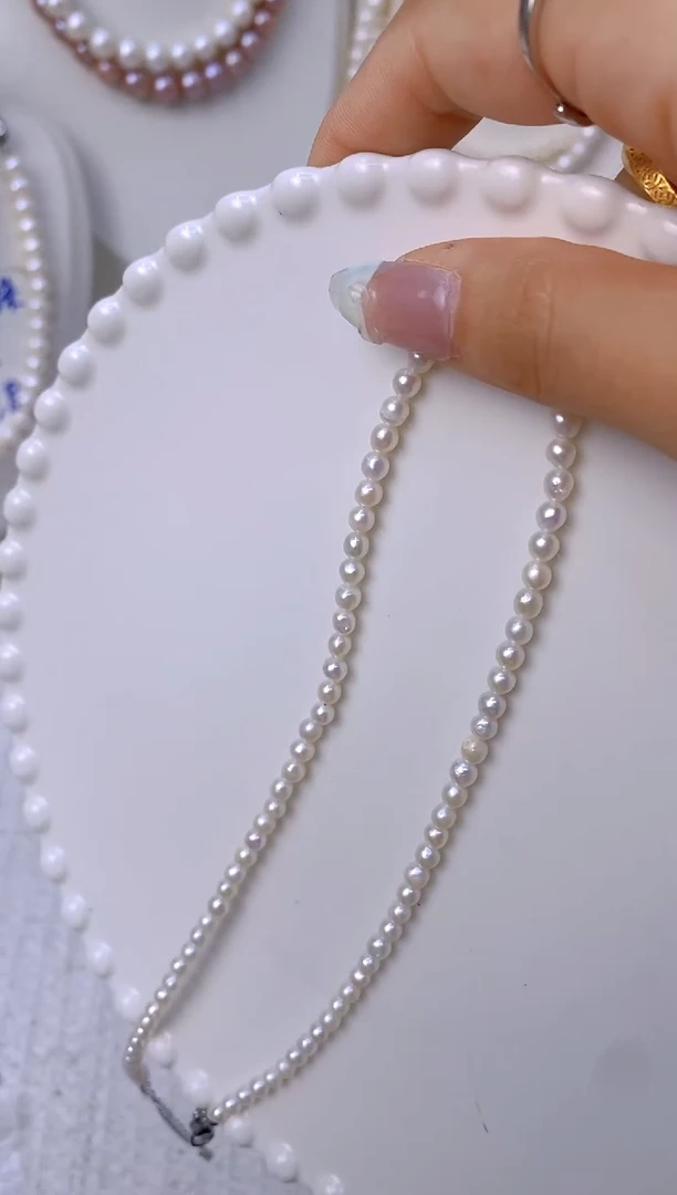 淡水珍珠未镶嵌颈饰11X
