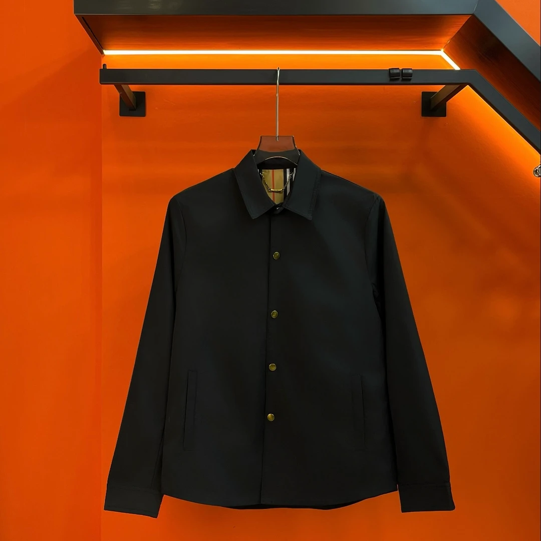 净版纯黑体制夹克百搭时尚