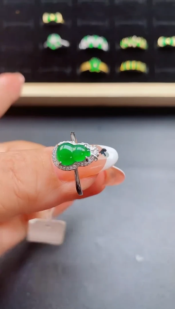 【闪购商品】翡翠戒指银S925镶嵌321321