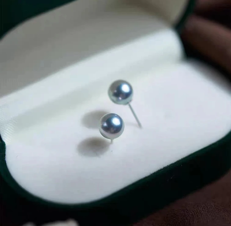 【高途佳品】海水珍珠 真多麻珍珠耳钉 s925银针