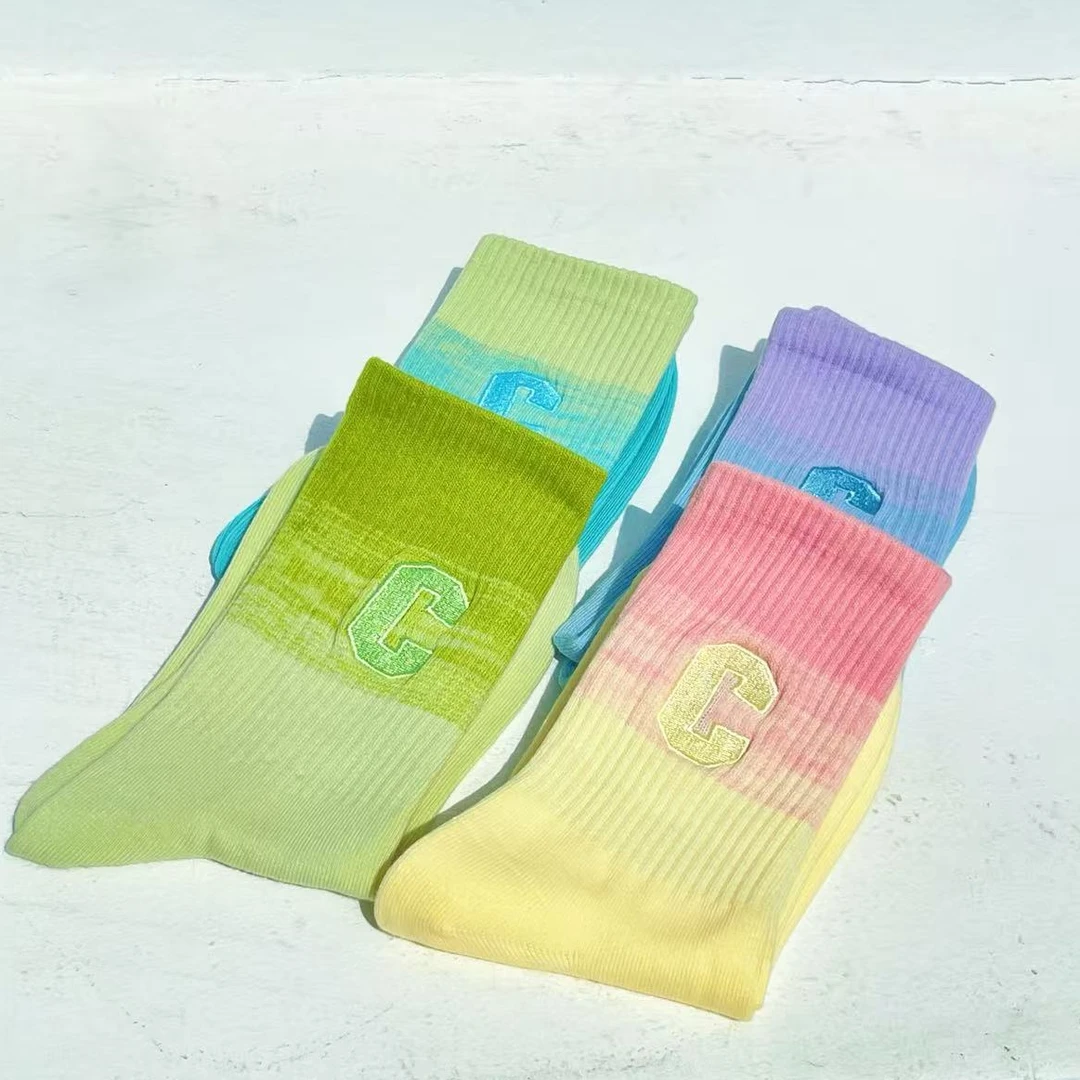 一组4双 袜子 撞色 休闲