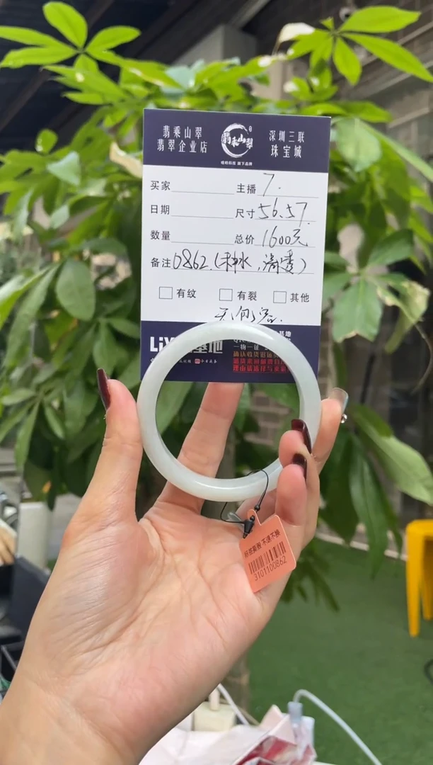 未镶嵌手镯翡翠Q 56正圈 0862