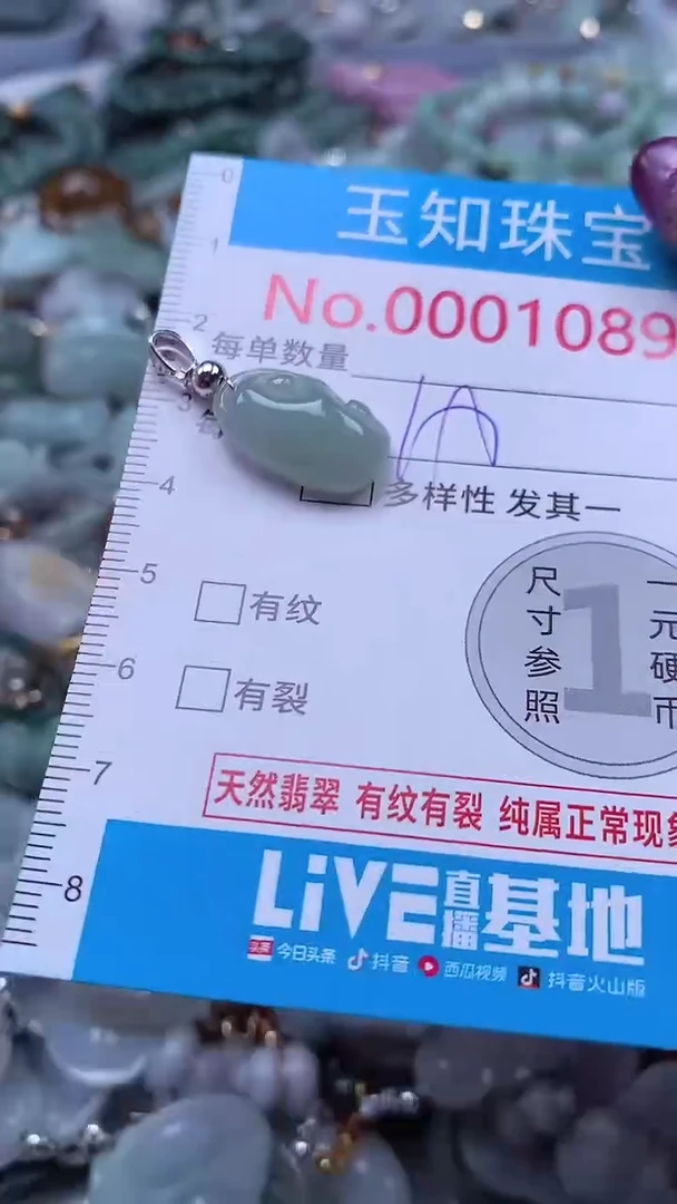 翡翠未镶嵌吊坠(不含链)1089