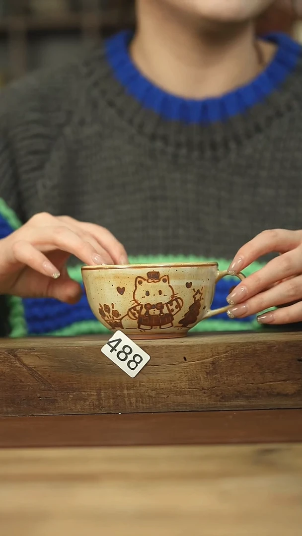 设计师系列！！杨懿手绘系列 咖啡杯