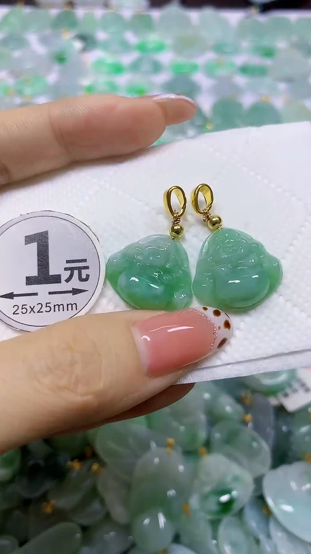 颈饰未镶嵌翡翠天然翡翠A货