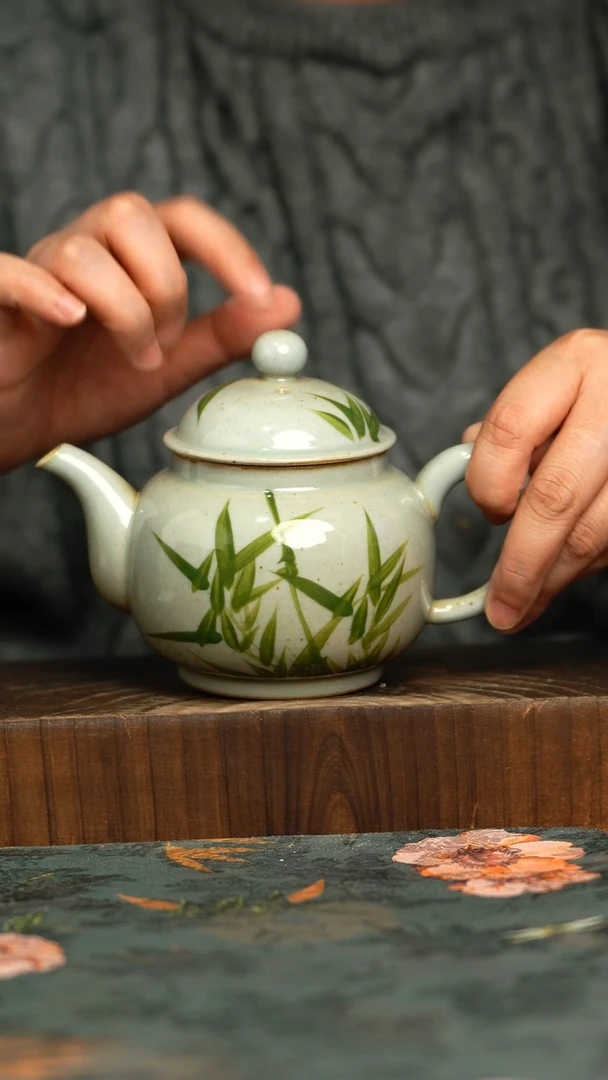 杯釉下彩手工手绘同款陶器