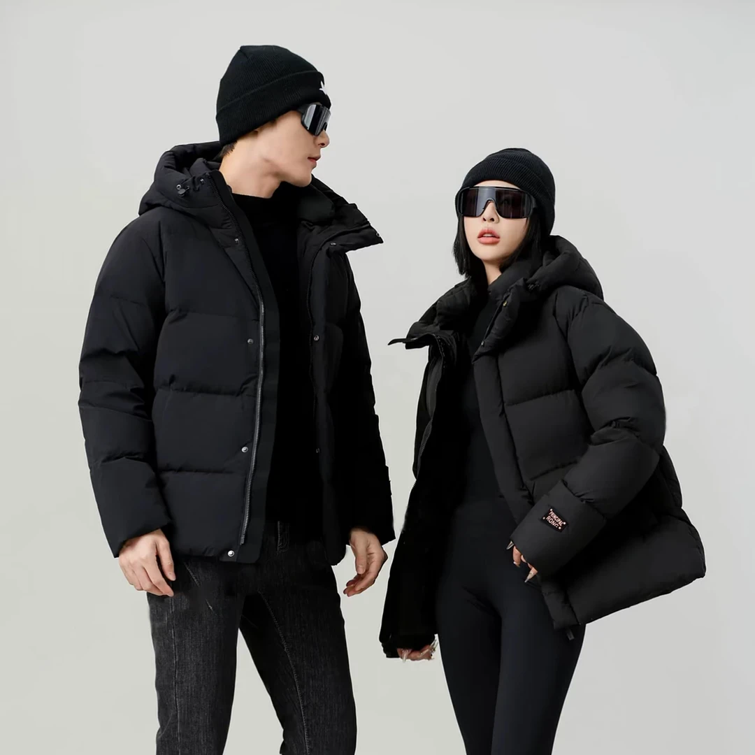 冬季新款爆品黑悟空男女情侣款加厚短款羽绒服