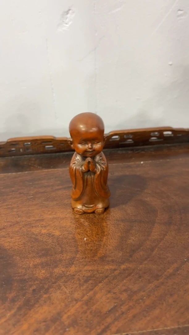 木木 小叶黄杨弥勒摆件手把件