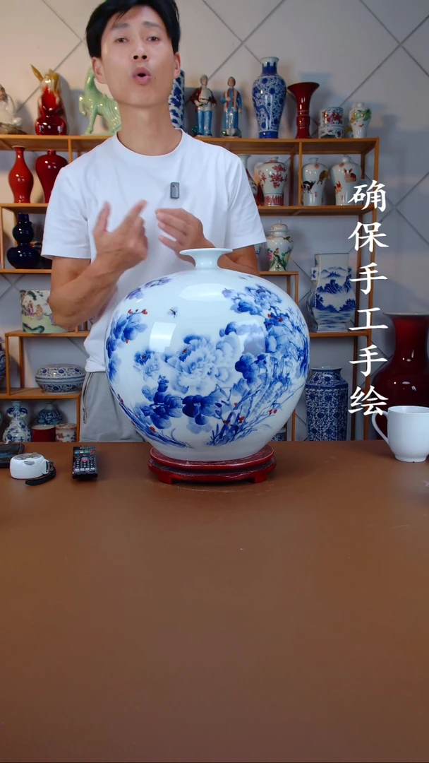 摆件景德镇手工手绘陶瓷摆件36