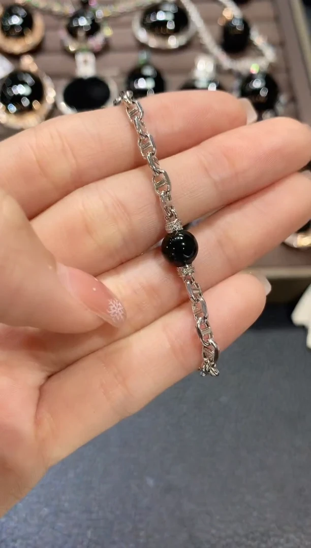 18K金镶嵌手链翡翠A52翡翠