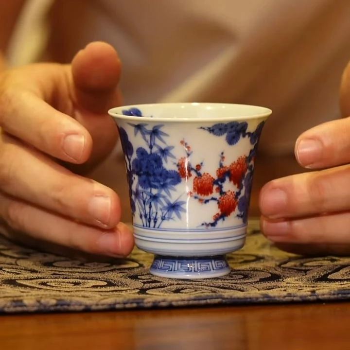 【瓷见如故】预售屹朴堂松竹梅高足闻香杯
