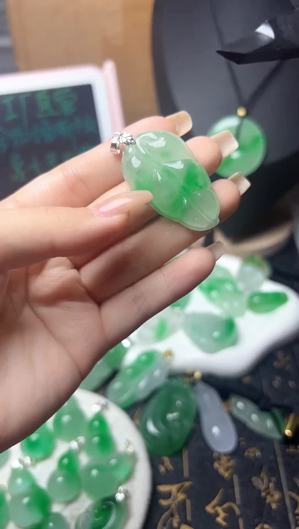 颈饰未镶嵌翡翠所见即所得，一图一物