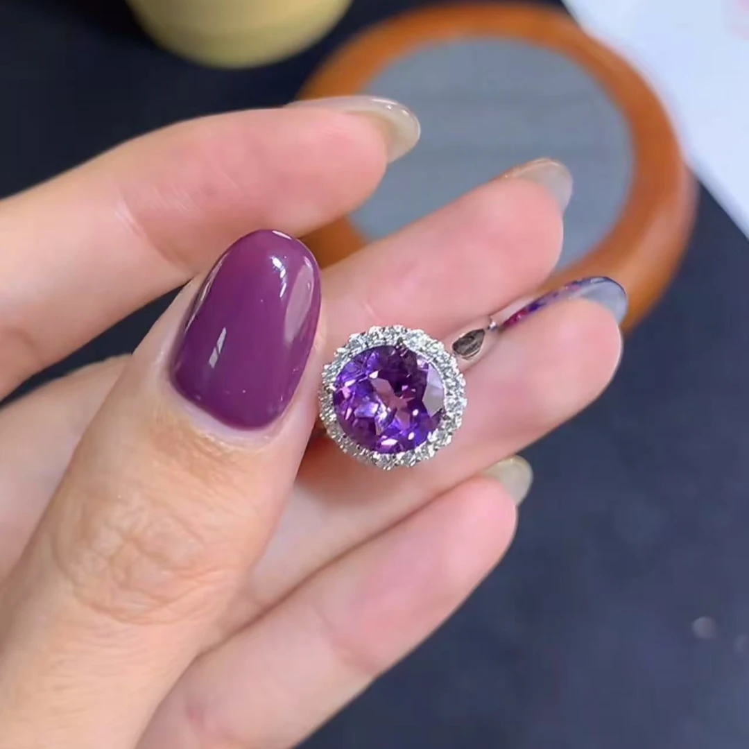 【逍遥】紫水晶戒指*2039/0112/多样性发/1件