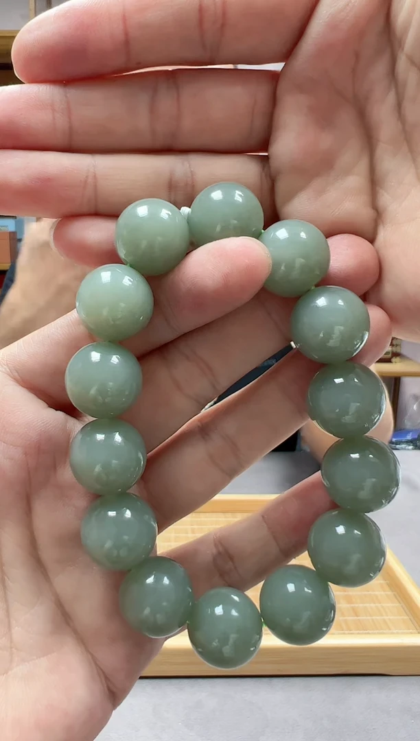 手链未镶嵌和田玉16且末冰低天空蓝