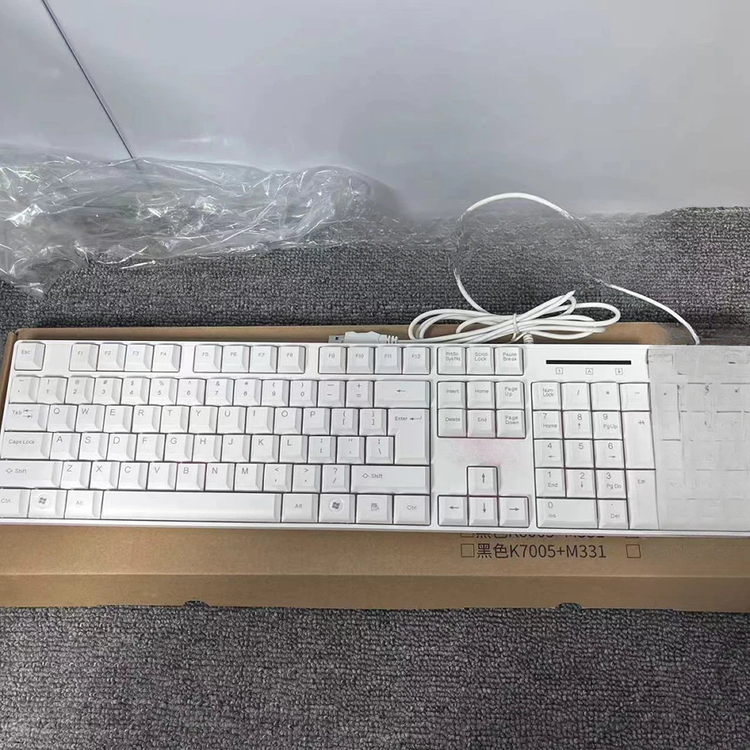 95新  七喜 有线办公键盘套装键盘鼠标