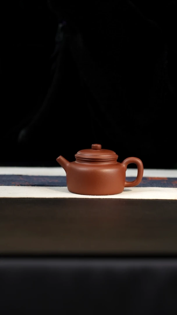 茶壶紫砂台西黑紫120cc德中