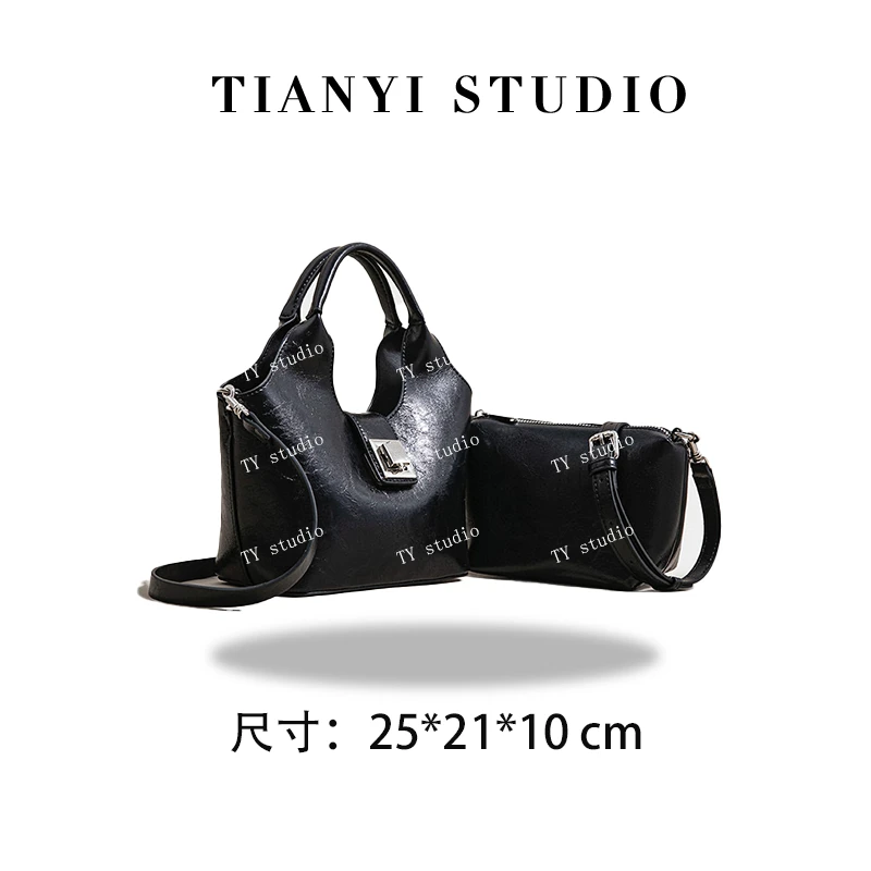 【TY】SK-62822-黑色 轻奢高级韩版单肩潮流时尚简约女包