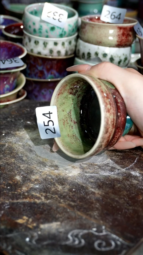 摆件精品窑变钧瓷茶器