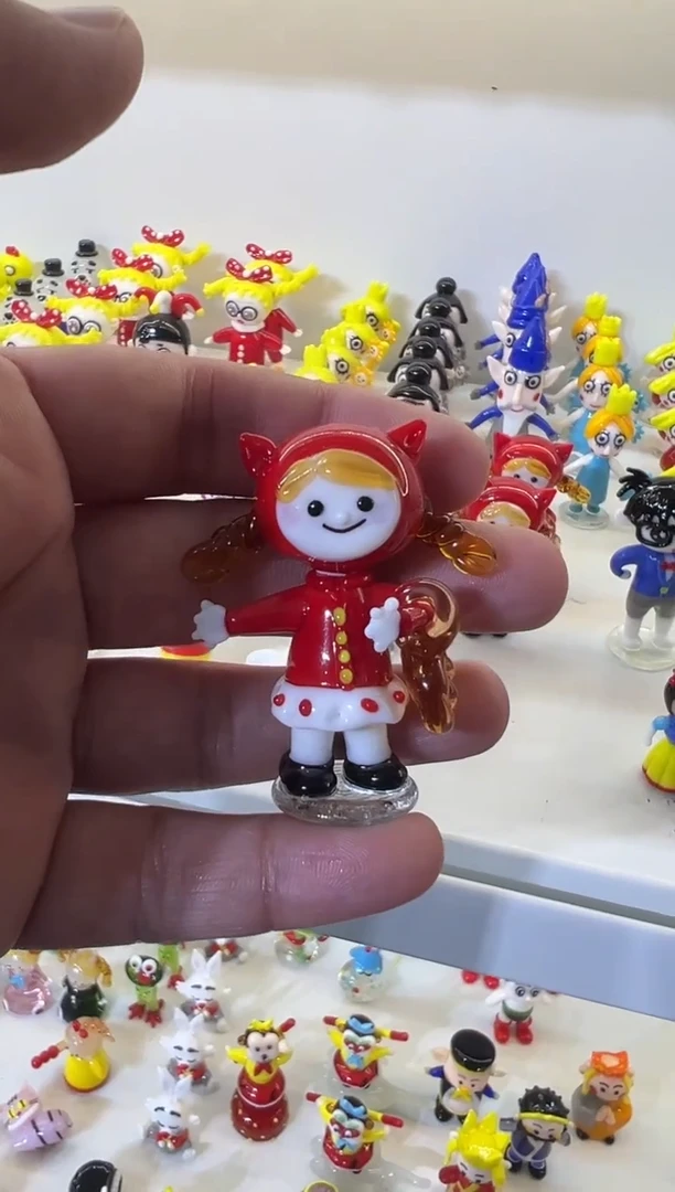 手工艺品琉璃小红帽