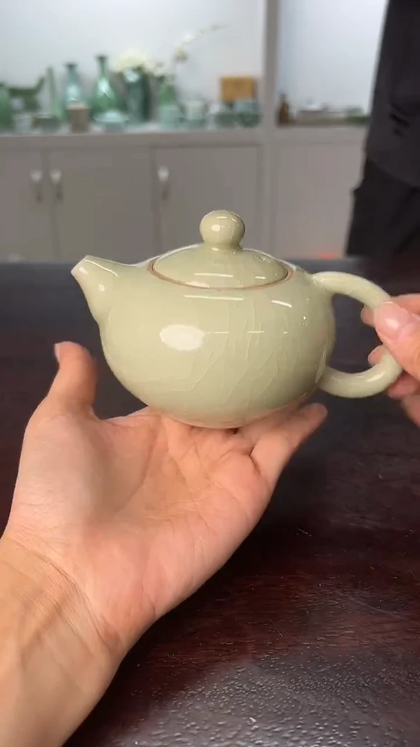 龙泉云间青瓷小米茶器
