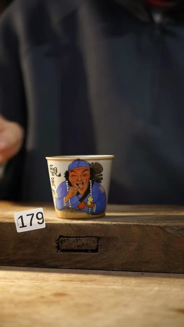 瓷片设计师手作！！！落单设计师系列！！！！手握杯