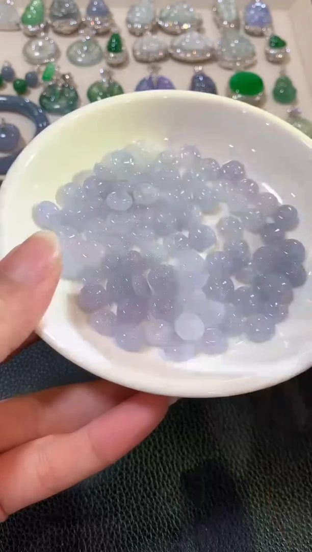 翡翠未镶嵌吊坠(不含链)b1多样性一件发货紫色有色差