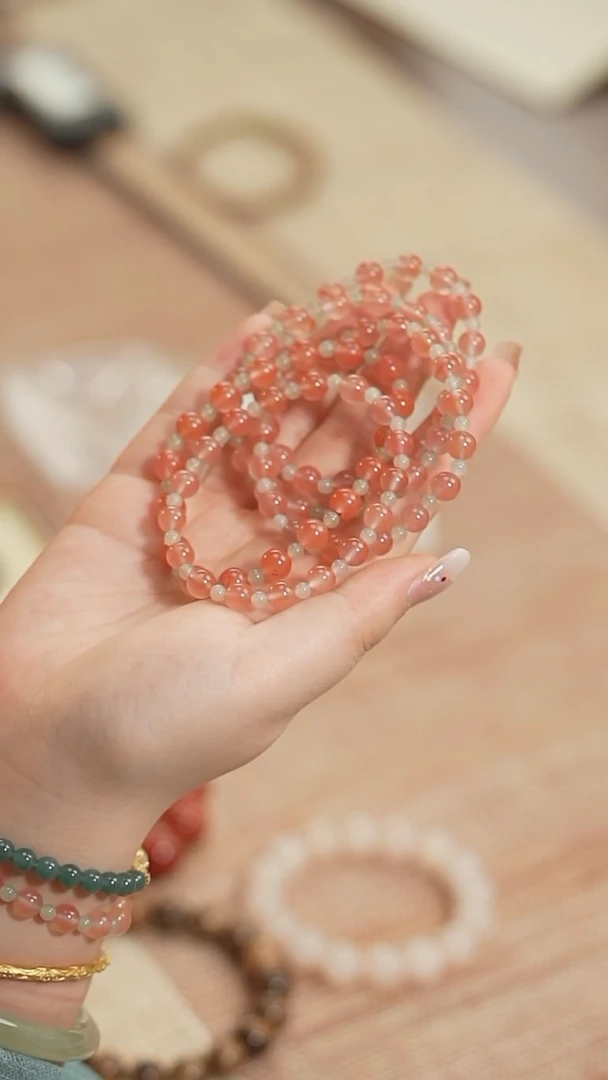 南红玛瑙手串未镶嵌春满  南红单圈手串（多样性发其一）