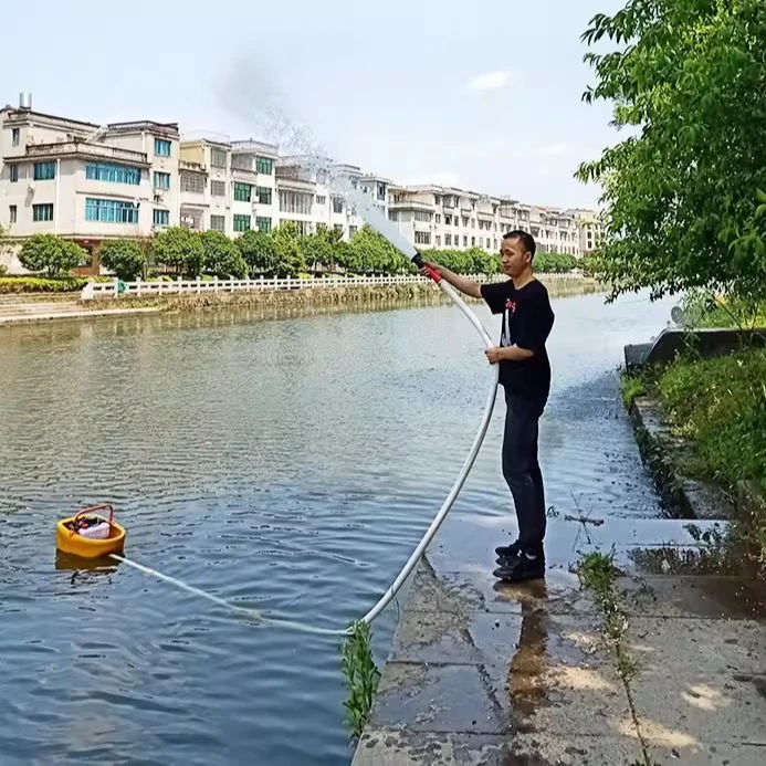 高端船式喷灌机小型汽油抽水机菜地四冲大功率浇水机锂电船式水泵
