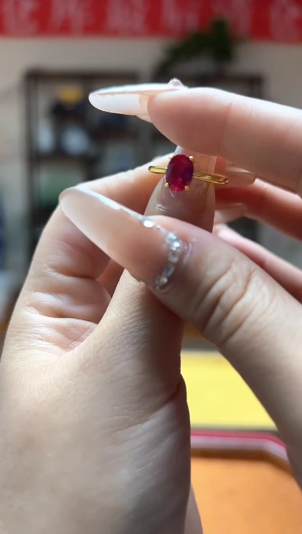 高定珠宝红宝戒指DW2594S038