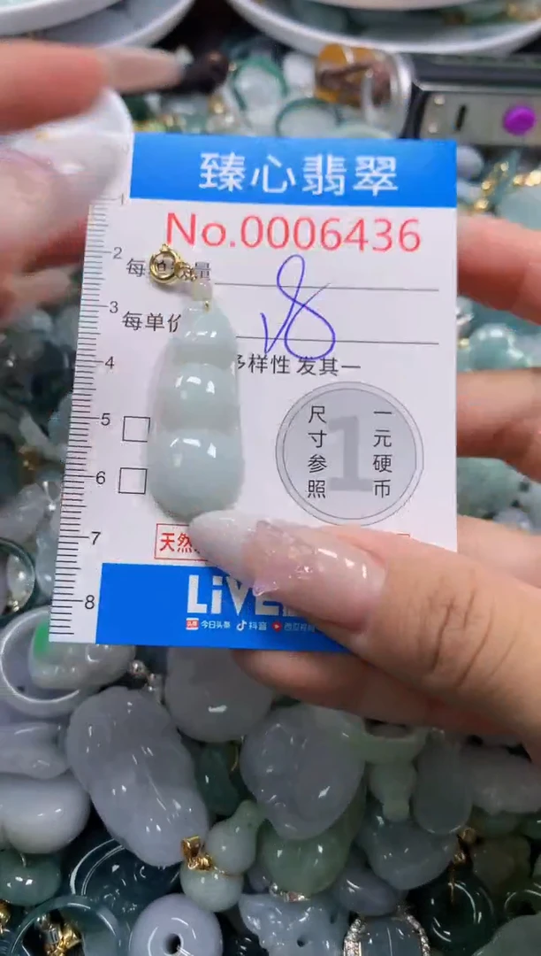 翡翠未镶嵌吊坠(不含链)6436