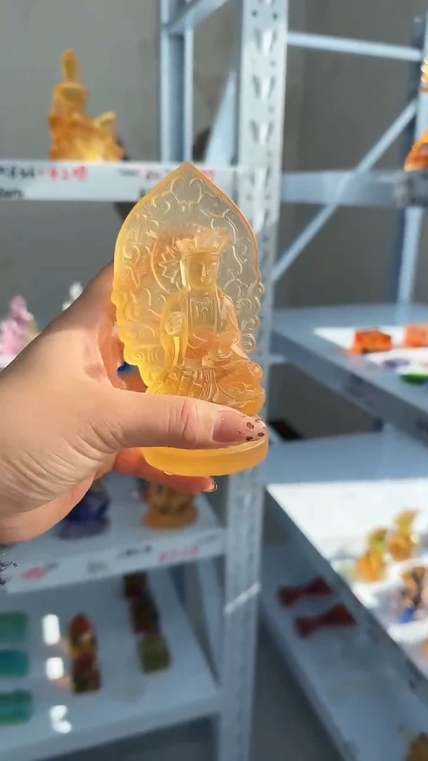 手工艺品琉璃地藏王