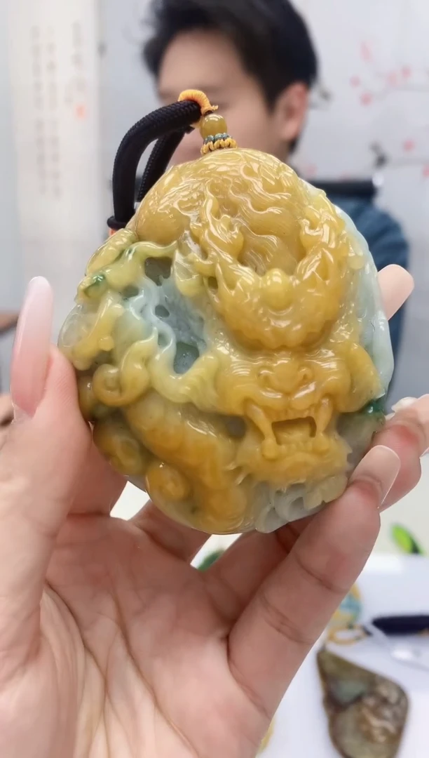 【闪购商品】定制翡翠未镶嵌1502lr-毛货挂件9