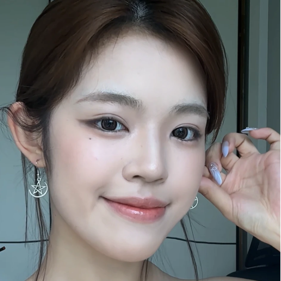 合金耳饰 欧美个性简约月亮星星耳钩新款冷淡小众设计感长款耳饰