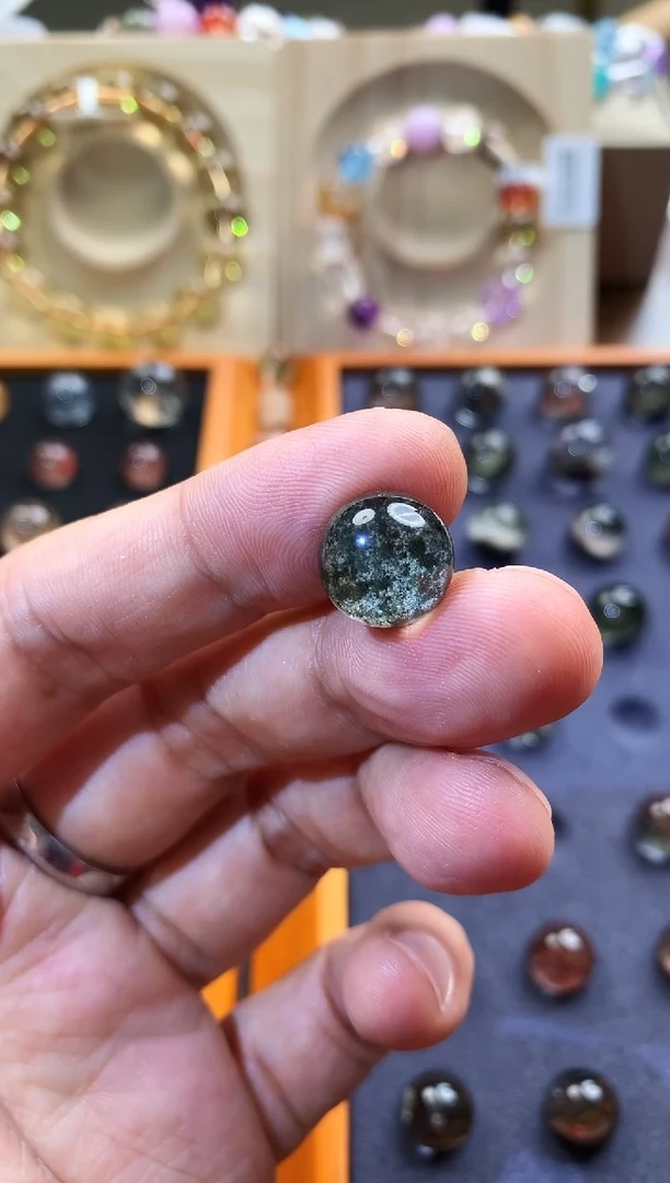 水晶手链未镶嵌天然幽灵单珠