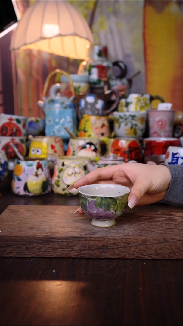 杯子泥垚手作 景德镇手工手绘陶瓷器物