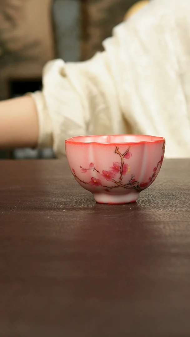 景德镇陶瓷杯碗柴烧多人