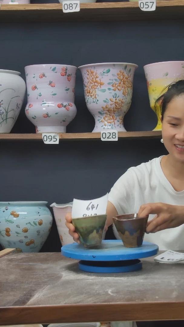 景德镇花盆默认微瑕641