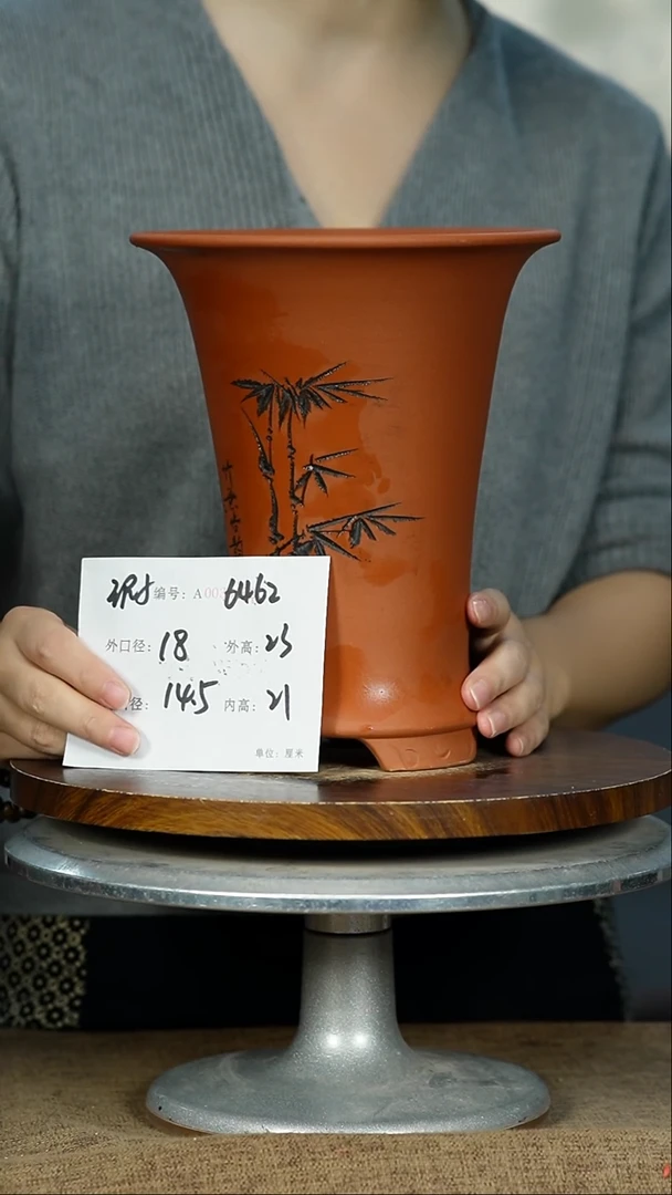 紫砂花盆6463 xia  紫砂花盆紫砂