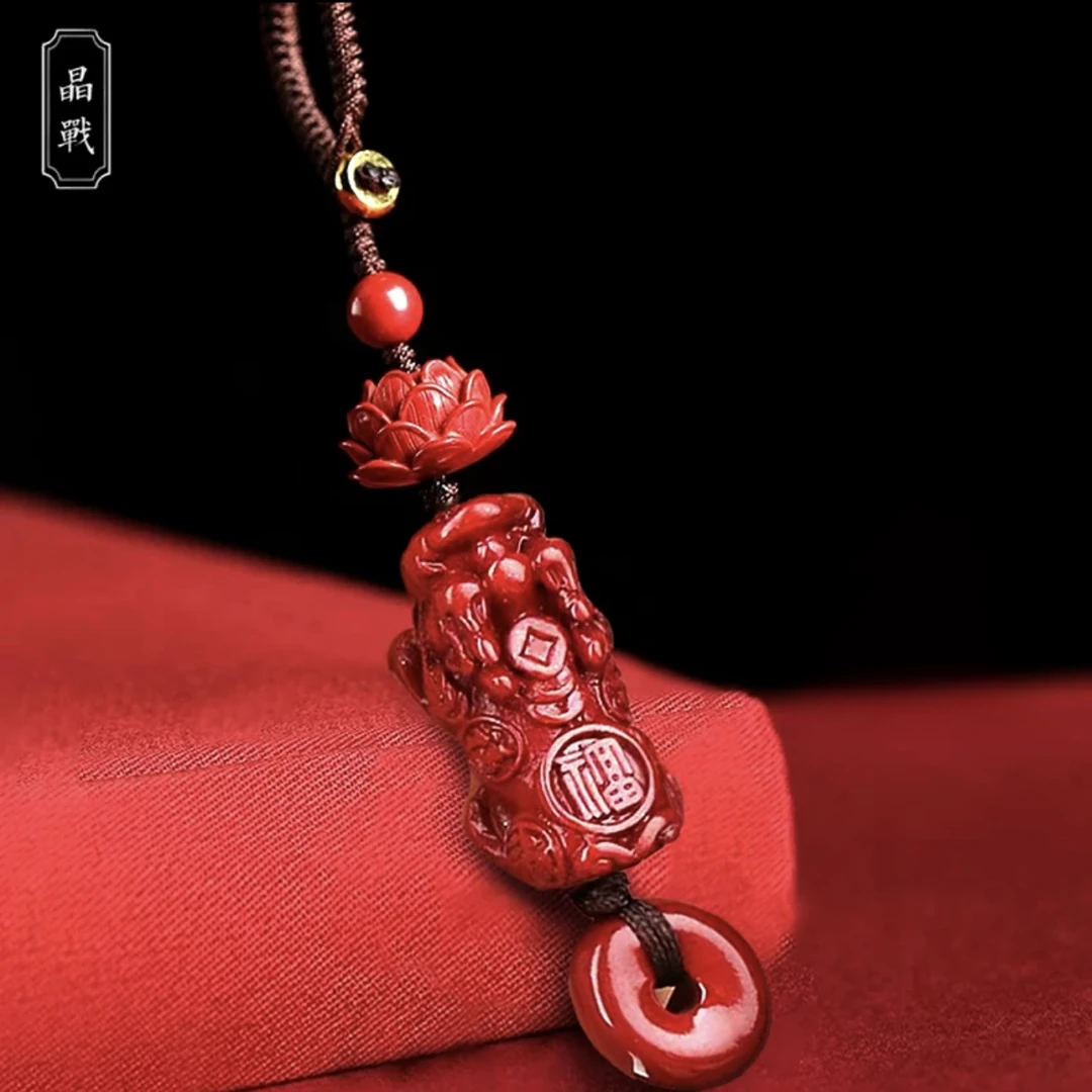 【店主推荐】正品莲花貔貅钥匙扣男女通用装饰工艺品汽车钥匙扣