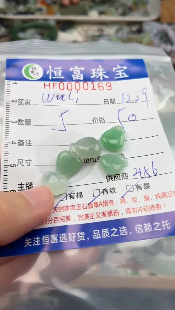 颈饰未镶嵌翡翠w****汪翡翠挂件钱袋169